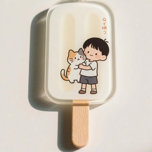 Dqd biểu tượng tùy chỉnh Kawaii phim hoạt hình Hello Kitty động vật quyến rũ Túi ba lô Nhẫn bền Plasti cacrylic Popsicle Keychain - Product Image 1