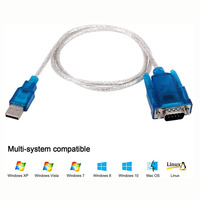 Cable convertidor Serie USB 2,0 a RS-232 macho (9 pines) DB9 Compatible para Windows 10/8.1/8/7/VISTA/XP, Mac OS X 10,6 y superior