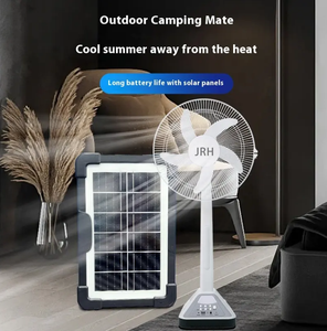 फर्श पर 16-इंच 3-इन-1 इलेक्ट्रिक फैन ऑप्टिकल रिमोट कंट्रोल और सोलर पावर के साथ - Product Image 6