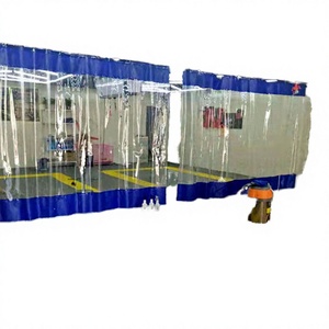 Bâche de séparation pour cabine de lavage automobile en vinyle PVC thermosoudé, imperméable, avec fenêtre transparente, anti-éclaboussures - Product Image 2