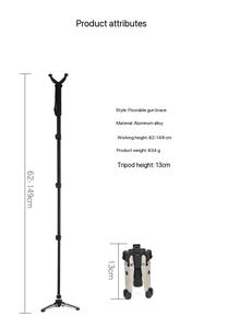1.5M V-Shaped Metal Retractable Portable <b>Hunting</b> <b>Tripod</b> with Scopes & Accessories - Product Image 4