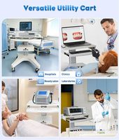 Chariot dentaire mobile pour clinique hospitalière, scanner intra-oral, station de travail médicale avec tiroir de rangement et roulettes silencieuses OC-3
