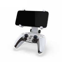 Honcam Clip de fixation de téléphone portable pour Sony Playstation 5 PS5 Controller Mount Bracket Holder Grip Stand Gamepad
