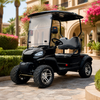 Voiturette de golf électrique 2 places, batterie lithium 72V, châssis en acier personnalisable, carrosserie ABS, vente en gros directe usine