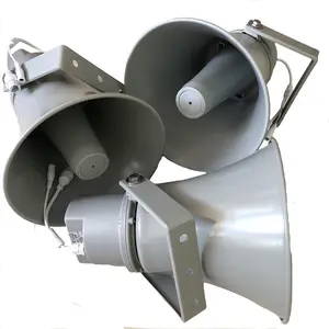 Long Range Directional High Power Horn Speaker Active Horn Speaker 120W DC 12V-24V Power 4 Driving Units
