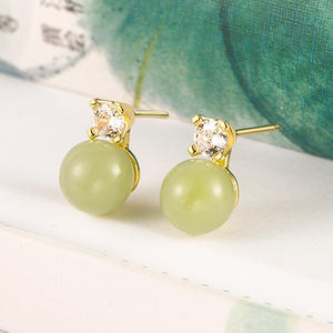 Joyeria DE PLATA 925 Al por Mayor ginkgo ต่างหูเงิน925ต่างหูเงินกึ่งขาตั้ง - Product Image 1