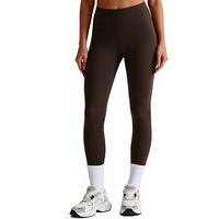 Grenzüberschreitende europäisch-amerikanische Nude-Look Damen Yoga-Leggings aus Spandex/Nylon mit hoher Taille, Po-Lifting-Effekt und eng anliegendem Stretch-Schnitt
