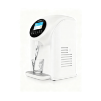 Ioniseur d'eau V8 Troisième Génération à électrode en platine 5 plaques, 3 filtres, 7 modes, Hydrogène, Eau chaude et tiède, Auto-nettoyage, Commande vocale, Électrique, Usage domestique