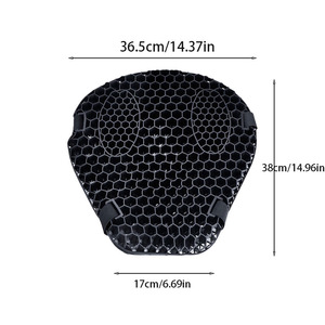 Bantalan Jok Motor Gel untuk Perdagangan Luar Negeri Lintas Batas, Alas Duduk Musim Panas, Lipat, Model Sarang Lebah 3D - Product Image 5