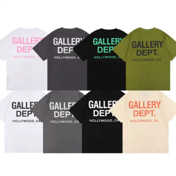 High Quality Gallery Dept T-shirt Tee Shirts Tshirts Gallerydept Black White Cotton Oversize T-shirts