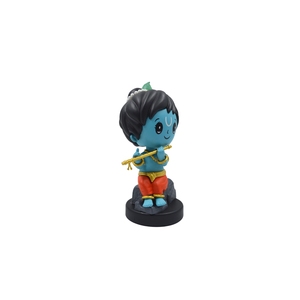 Figura Decorativa de Lord Krishna Bansuri Pintada a Mano, Detallada, para el Hogar, Templo u Oficina - Product Image 5