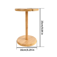 Support à vin en bambou pour bouteilles et verres – Présentoir personnalisable pour gobelets dans la cuisine