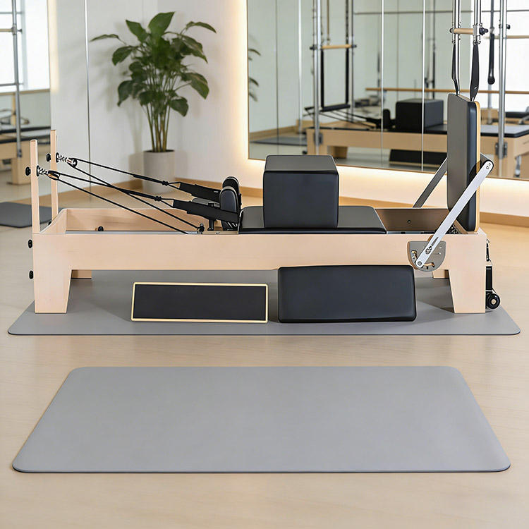 Brown maple pilates reformer