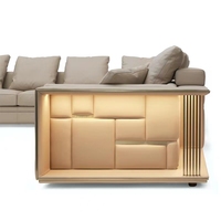 Tissu Nubuck Moderne Luxueux avec Design de Haute Qualité Fabriqué en Chine Canapé d'Angle