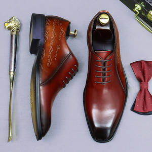 Chaussures Oxford de travail pour hommes Goodyear, nouveau style, en cuir véritable, fabriquées à la main, rétro, décontractées, à lacets, imperméables et respirantes - Product Image 5