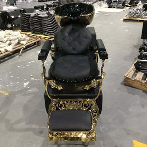 K Hair Salon Furniture <b>Back</b> Washing Unit Salon Ceramic Basin Beauty Shampoo Chair Shampoo <b>Bed</b> - Product Image 4