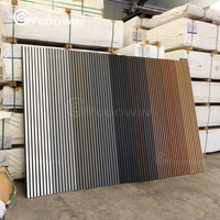 Vente directe d'usine de panneaux muraux en WPC pour la décoration extérieure, nouveau design de revêtement, panneau mural cannelé extérieur