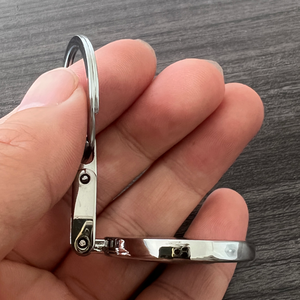 Llavero Redondo de Metal Esmaltado con Logotipo de Marca de Coche, Impresión Offset, Hebilla en Forma de H, Porta Llaves de Aleación, Souvenir, Venta al Por Mayor - Product Image 5