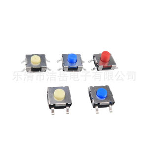 สวิตช์สัมผัสแบบติดตั้งบนพื้นผิว Lqjy ขนาด 6x6x2.5 มม. หน้าสัมผัสสแตนเลส 4 ขา ตัวเรือน Ppa ได้รับการรับรอง RoHS - Product Image 5