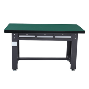 Bancs de travail professionnels en métal réglables en hauteur avec trois tiroirs pour atelier, école et usage commercial - Product Image 1
