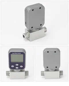 空気用熱ガスマスフローメーターDN6 ~ DN25 RS485出力デジタル窒素CO2アルゴンMEMS - Product Image 3