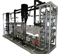 Station de traitement d'eau par osmose inverse entièrement automatique 60T/H avec pompe, moteur, roulement, réservoir sous pression et engrenage - Garantie 1 an