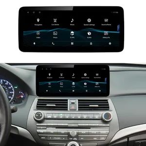 Road Top 12.3 "Layar LED Sistem Android Navigasi Mobil untuk Honda Accord 2008 2009 2010 2011 2012 Pemutar DVD Mobil CarPlay