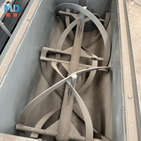 Mélangeur à ruban horizontal en acier au carbone SUS304/SUS316 pour engrais, 5,5-15 kW, 1,5-8 T/H, résistant à l'usure, économe en énergie