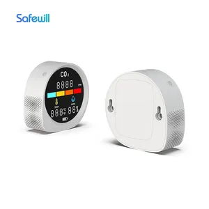 Safewill AQI Monitor de calidad del aire PM2.5 Wifi Smart Home Analizador de <span class=keywords><strong>gas</strong></span> Alarma <span class=keywords><strong>Detector</strong></span> de <span class=keywords><strong>gas</strong></span> CO2 con Tuya - Product Image 1