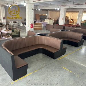 Muebles de restaurante de pizza de comida rápida personalizados, café, banquetes, mesas y sillas de interior, asientos de cabina, juegos de muebles comerciales - Product Image 1