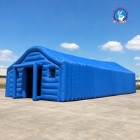 Tente d'entrepôt gonflable sur mesure de grande taille, abri de stockage extérieur pour événements, équipement logistique et utilisation d'espace temporaire