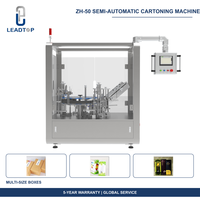 Machine d'emballage verticale ZH-50 à haute efficacité, semi-automatique, pour l'emballage de boîtes en carton dans l'industrie chimique