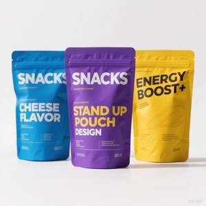 Bolsas de Alimentos Personalizadas, Reciclables, Reutilizables, con Cierre Hermético, de Mylar, para Palomitas y Alimentos para Mascotas, Tipo Stand-up - Product Image 6