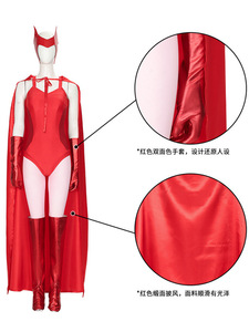 2024 BAIGE película Cosplay <span class=keywords><strong>disfraces</strong></span> Wanda Vision Wanda disfraz <span class=keywords><strong>de</strong></span> <span class=keywords><strong>bruja</strong></span> <span class=keywords><strong>escarlata</strong></span> para Halloween - Product Image 2