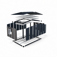 Maisonnette triangulaire portable pour une vie familiale moderne avec une chambre à coucher – Casas Contenedor Para Vida Familiar