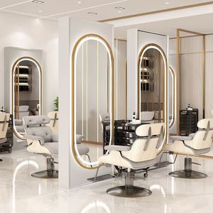 <span class=keywords><strong>Espejo</strong></span> de Pared Moderno de Gran Venta <span class=keywords><strong>para</strong></span> Barbería <span class=keywords><strong>con</strong></span> <span class=keywords><strong>Luces</strong></span> <span class=keywords><strong>LED</strong></span>, Mueble de Salón de Belleza, Equipo de <span class=keywords><strong>Peluquería</strong></span> de Aluminio - Product Image 2