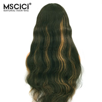 Perruque en dentelle 13x4 en cheveux vierges cambodgiens, ondulée, couleur blonde, installation sans colle, 100% cheveux humains, 14-26 pouces
