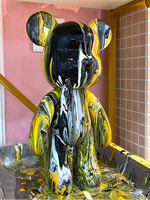 Figurine d'action en ABS de la marque Tide Bearbrick Basquiat de 7ème génération avec boîte, 70cm, 1000%