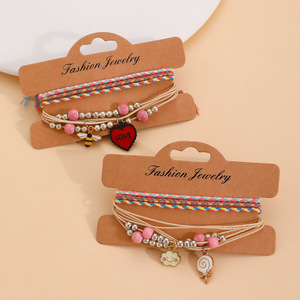 Retro Ethnic Style Colorful <strong>String</strong> Fashion <strong>Bracelet</strong> Bohemia Multi-layer Round Beads Niche Style <strong>Bracelet</strong> - Product Image 3