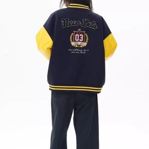 Unisex Custom Fashion High Street Baseball Jacket <b>Embroidered</b> Letter Pattern <b>Towel</b> for Winter Front Logo Jacket Manufacturer - Product Image 4