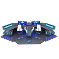 Console de Commande Ergonomique en Métal pour Salles de Contrôle CCTV de Villes Intelligentes et Centres de Contrôle de Données – Design Moderne