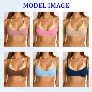 <span class=keywords><strong>Reggiseno</strong></span> <span class=keywords><strong>Sportivo</strong></span> da Yoga per Donna in Tessuto Riciclato, Design a Contrasto con Pois <span class=keywords><strong>Rosa</strong></span>, Abbigliamento per Allenamento e Tempo Libero - Product Image 3