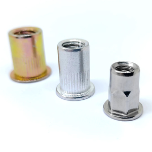 Écrous à riveter en aluminium zingué M10-M3, qualité industrielle, à tête plate, à tirer, 165 ensembles - Product Image 2