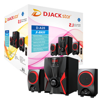 DJACK STAR D-A20 Caissons de Basses Home Cinéma DJ Woofer BT Radio FM USB Hi-Fi Basses Système Home Cinéma 2.1 Enceinte