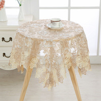 Nappe ronde en dentelle, nappe en macramé vintage, nappe shabby chic brodée pour mariage, tables de dîner longues