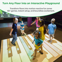 Projecteur interactif numérique d'intérieur pour jeux vidéo de tir, projection interactive murale/sol pour enfants
