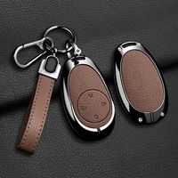 Étui de protection pour clé de voiture en métal et cuir, coque de protection pour clé Gac Aion V RT UT Y Plus, accessoires pour porte-clés