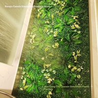 Mur végétal artificiel, verdure, fausses fleurs, toile de fond intérieure pour mariage et Noël, gazon synthétique, décoration intérieure style Milan, minimaliste
