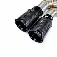 Pour BMW M340i G20 M440i G22 G23 G26 – Échappement Catback à valves 2019-2025 B58D – Fixation Bolt-On en acier inoxydable T304 avec embouts quadruples en carbone
