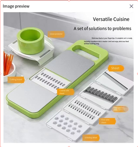 Rebanadora de verduras Manual multifunción de acero inoxidable, cortes de cocina para el hogar, tiras gruesas, pepinos, patatas, picadora de verduras - Product Image 4